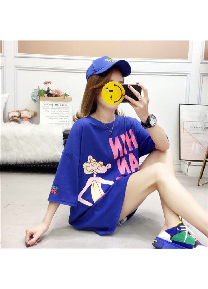 2020 new short sleeve T-shirt women's 200kg large women's loose and fat mm fattened half sleeve top summer fashion