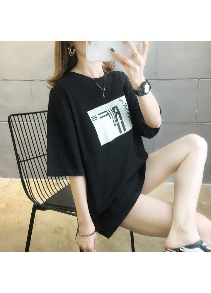 Short sleeve T-shirt women's new summer 2021 Korean loose Hong Kong style small shirt