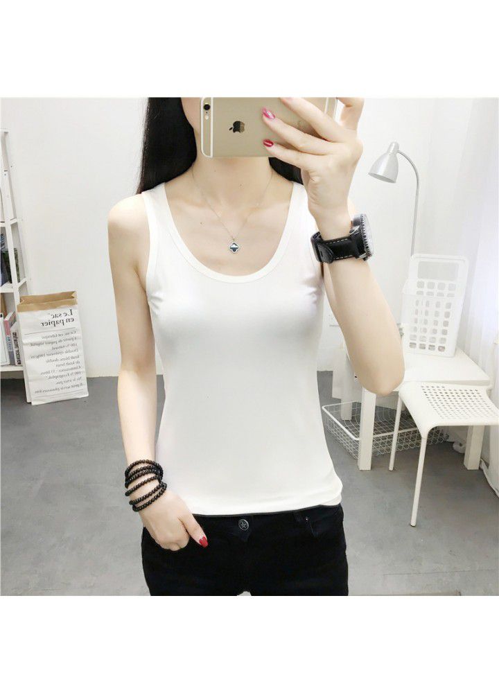 2021 summer new women's lace suspender vest solid color stretch slim body with bottom coat 2021 summer new women's lace suspender vest solid color stretch slim body with bottom coat