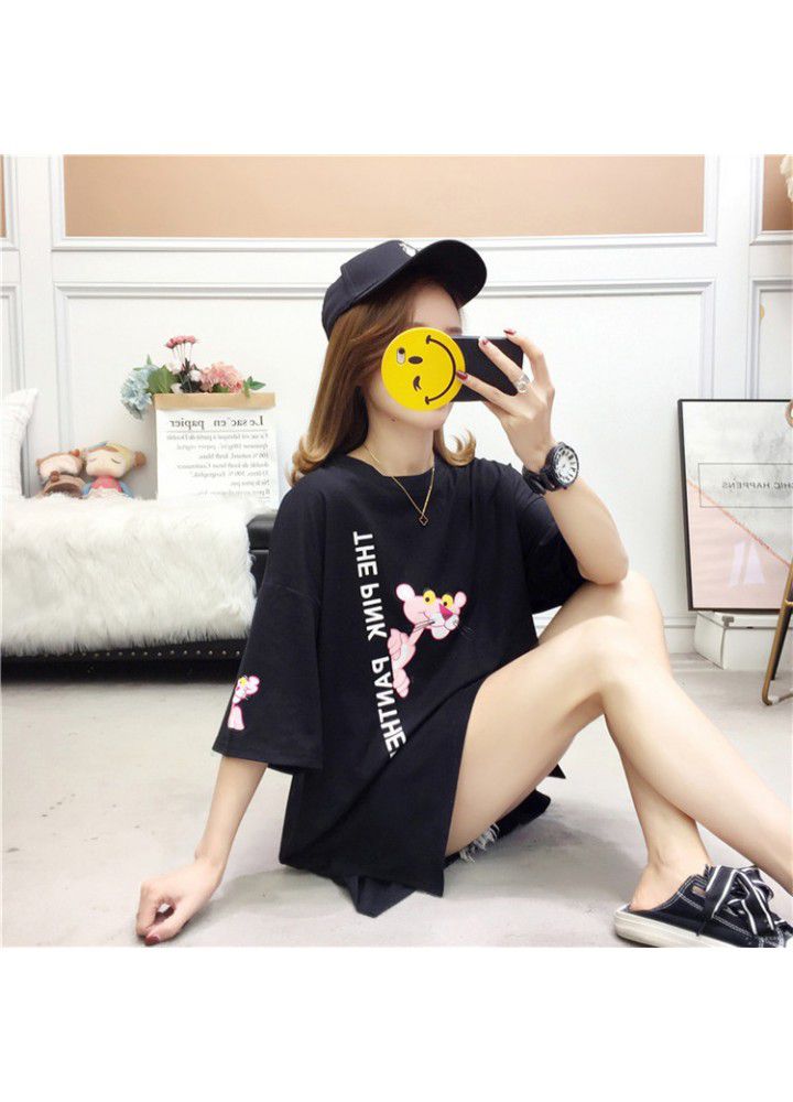 Short sleeve T-shirt women's fashion 2020 new loose Korean student large medium length white half sleeve top women's summer