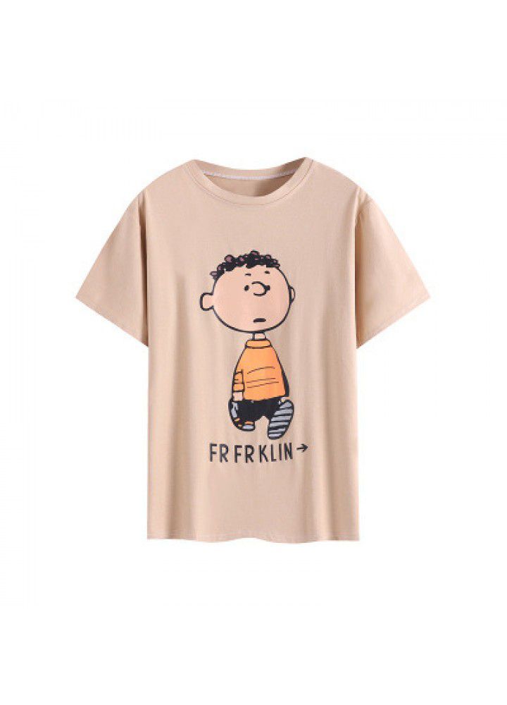 Loose fitting middle length extra large 200 Jin fat mm short sleeve T-shirt women's new top fashion of Korean version 2021