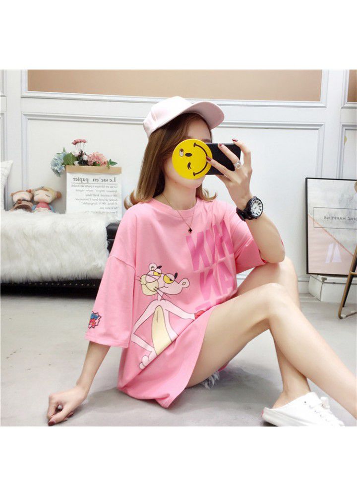2020 new short sleeve T-shirt women's 200kg large women's loose and fat mm fattened half sleeve top summer fashion