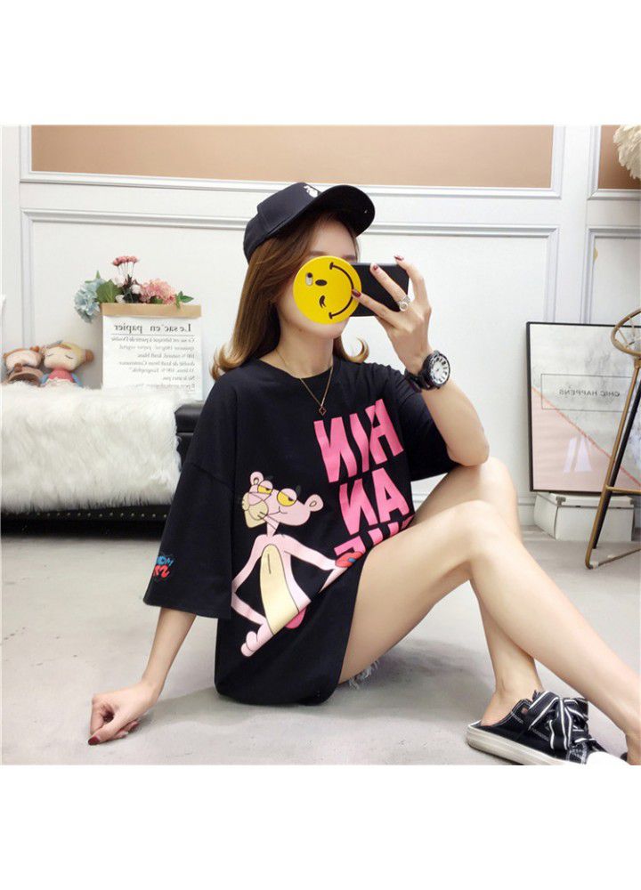 2020 new short sleeve T-shirt women's 200kg large women's loose and fat mm fattened half sleeve top summer fashion