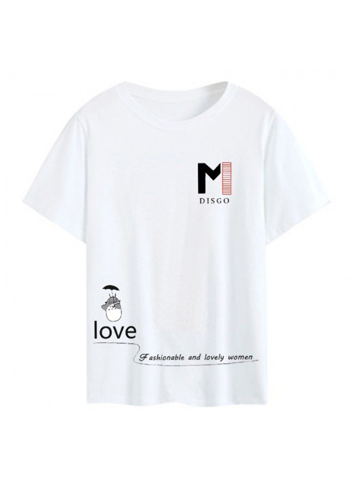 A variety of T-shirts women's 2021 summer new Korean loose short sleeve T-shirt women's white round neck women's half sleeve top fashion