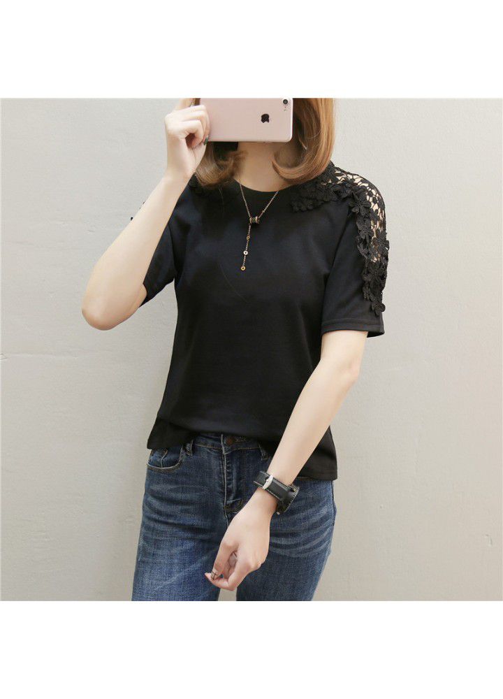 Summer new 2020 Korean T-shirt short sleeve wispy top loose half sleeve T-shirt women's wear
