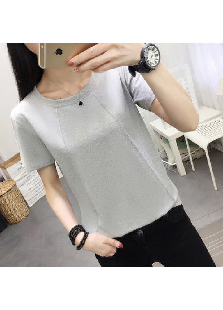 Summer clothing 2020 fat sister 200kg plus plus size women's loose and thin short sleeve T-shirt women's half sleeve clothes