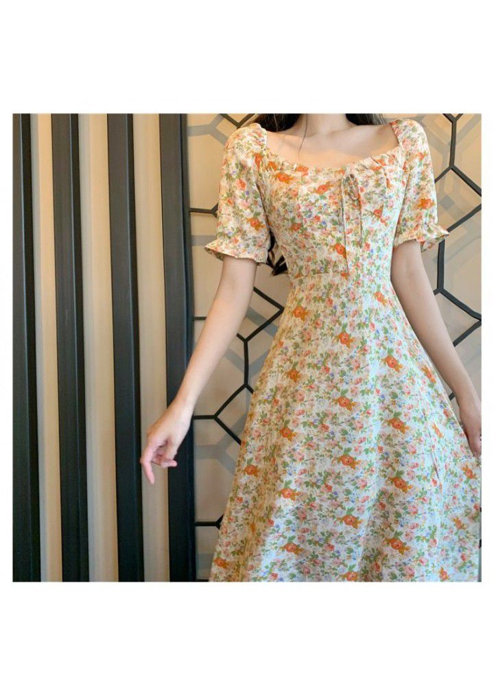 2021 new salt can be sweet long skirts waist waist thin skinny temperament goddess Fairchild Fairy Dress