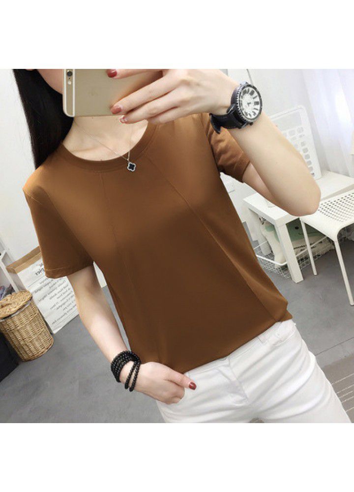 Summer clothing 2020 fat sister 200kg plus plus size women's loose and thin short sleeve T-shirt women's half sleeve clothes