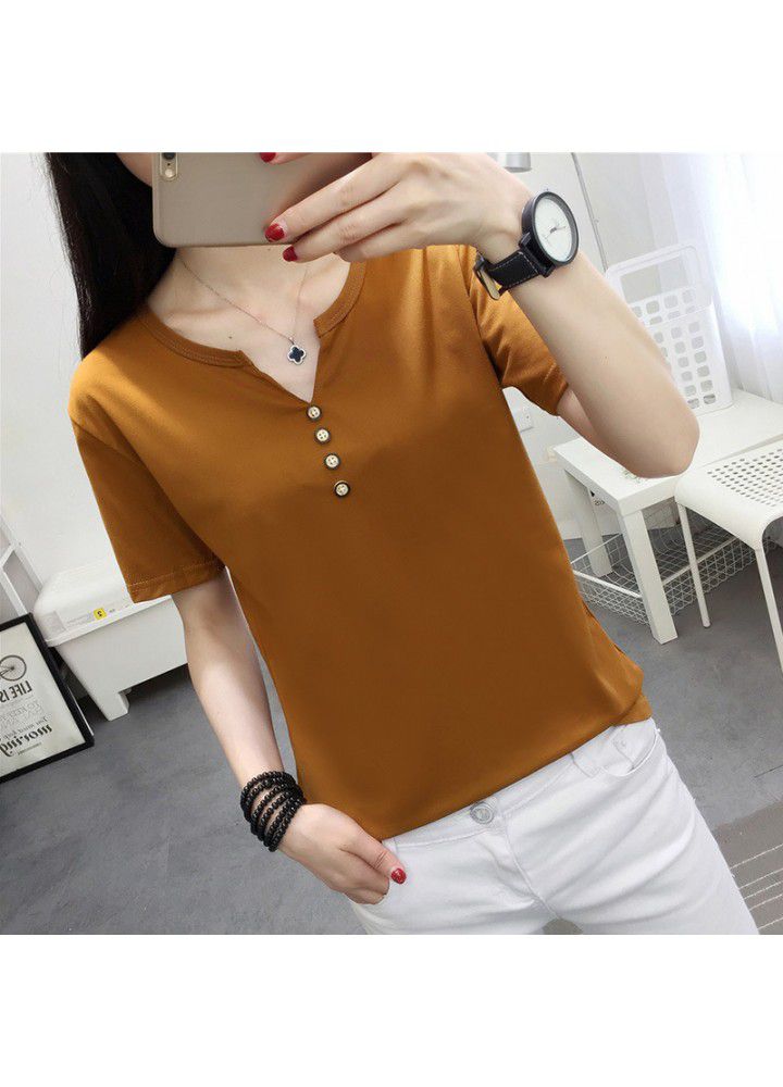 New summer clothes in 2021. Short sleeve T-shirt women's fashion loose half sleeve fat mm women's net red clothes