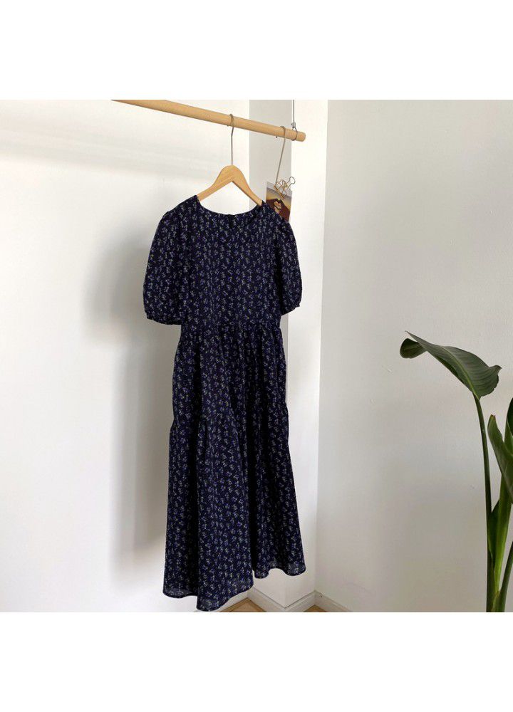 Zhicongxi 2020 summer best friend's dress foam cotton floral long cake skirt dress + shirt female 1760