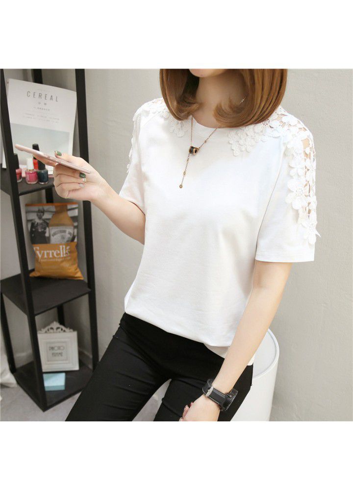 Summer new 2020 Korean T-shirt short sleeve wispy top loose half sleeve T-shirt women's wear