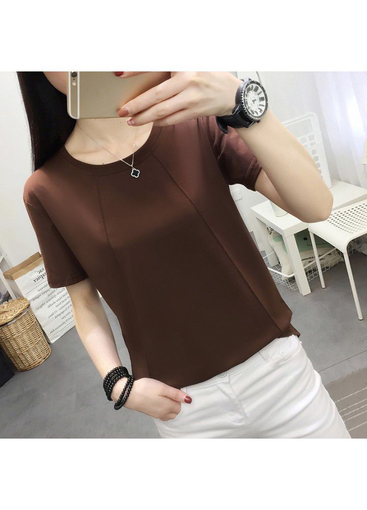 Summer clothing 2020 fat sister 200kg plus plus size women's loose and thin short sleeve T-shirt women's half sleeve clothes