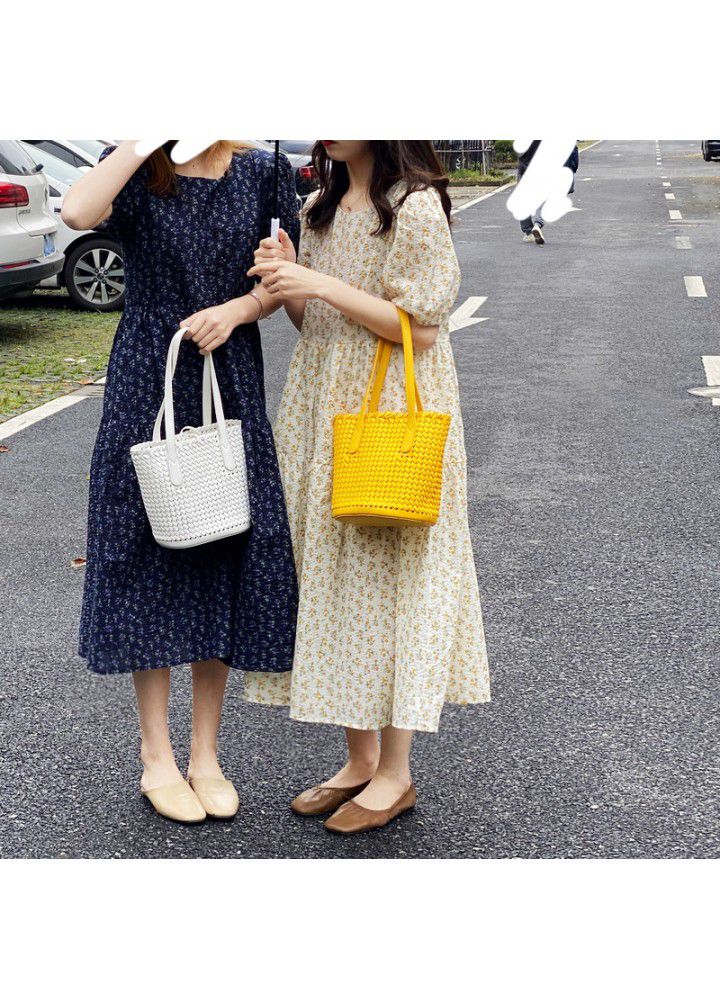 Zhicongxi 2020 summer best friend's dress foam cotton floral long cake skirt dress + shirt female 1760