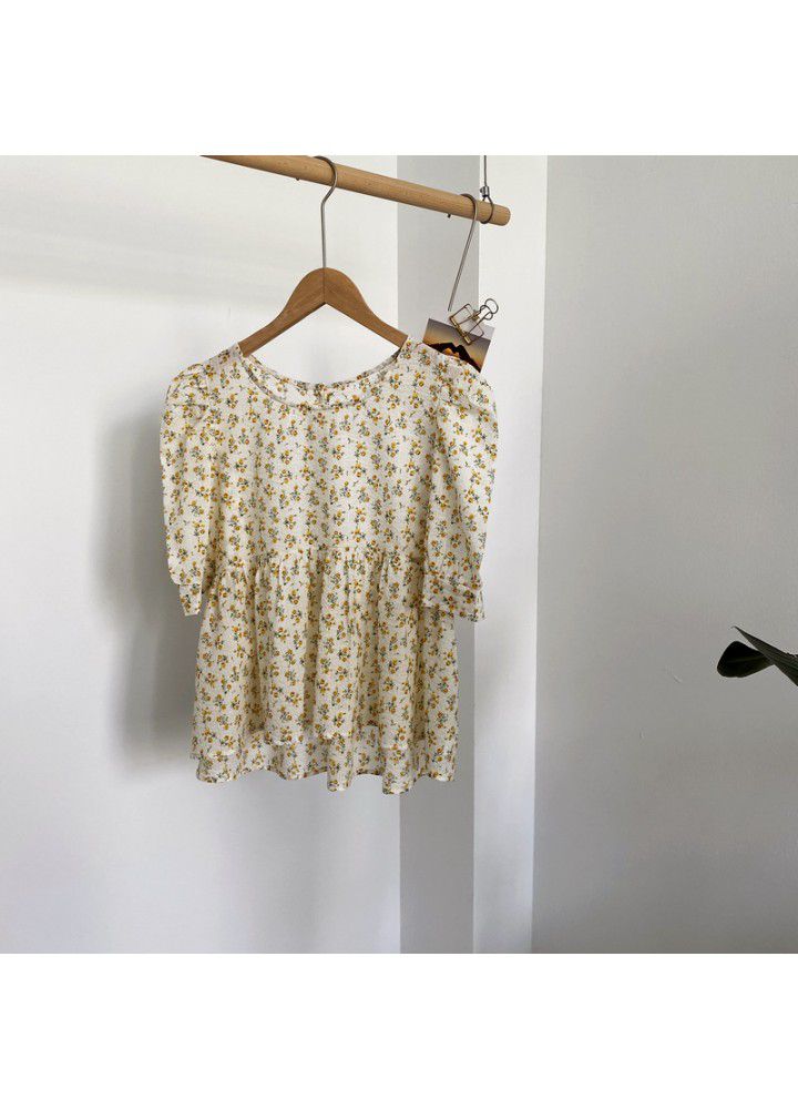 Zhicongxi 2020 summer best friend's dress foam cotton floral long cake skirt dress + shirt female 1760