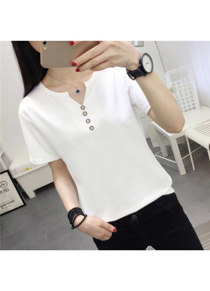 New summer clothes in 2021. Short sleeve T-shirt women's fashion loose half sleeve fat mm women's net red clothes