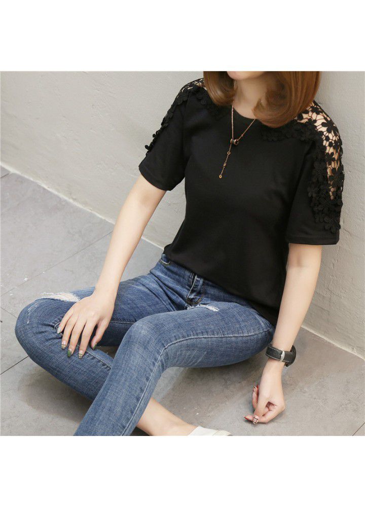 Summer new 2020 Korean T-shirt short sleeve wispy top loose half sleeve T-shirt women's wear