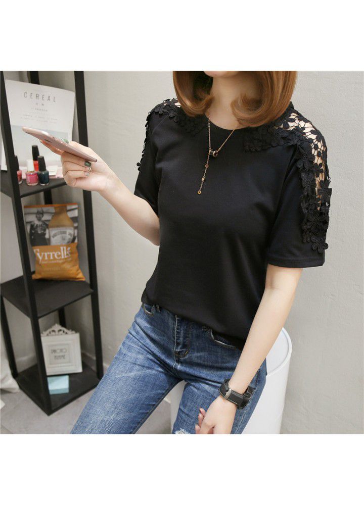 Summer new 2020 Korean T-shirt short sleeve wispy top loose half sleeve T-shirt women's wear