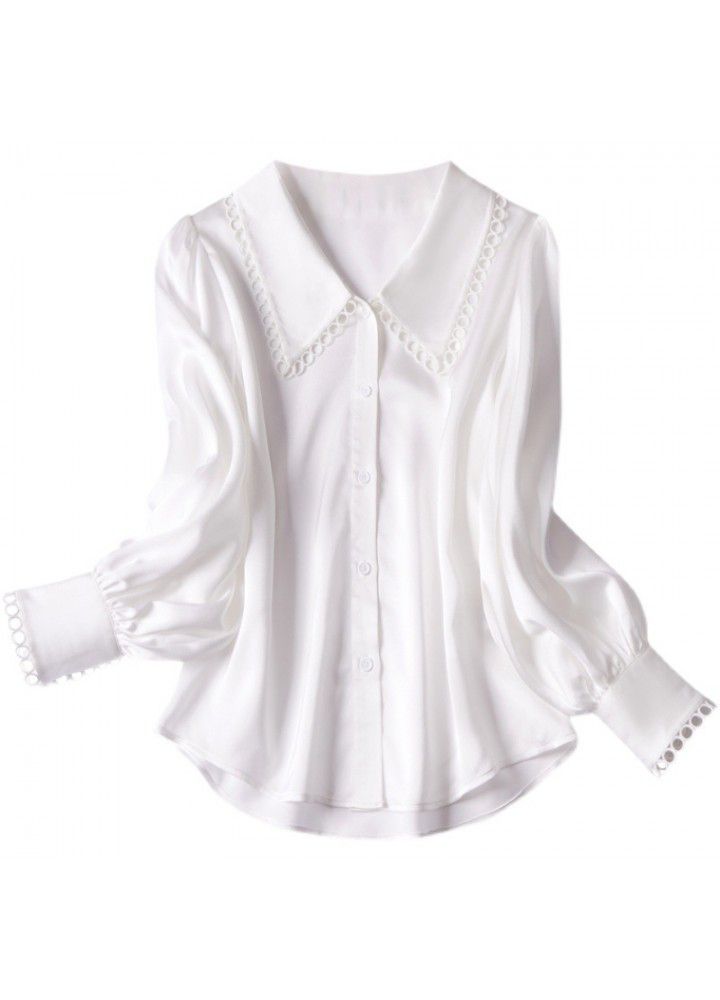 European white shirt women's design temperament