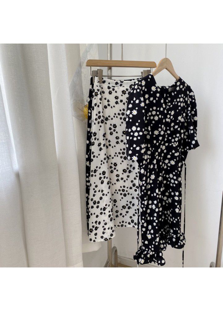Zhicongxi bubble sleeve Daisy 2020 spring waist slim Chiffon Dress + skirt for best friend 533