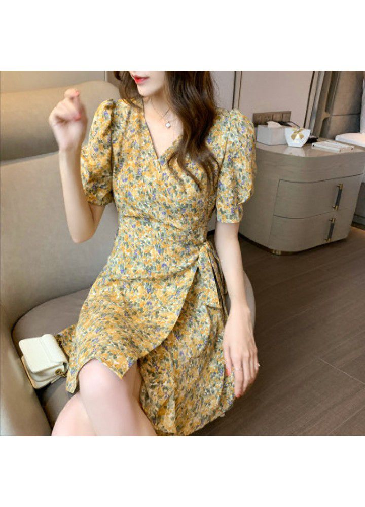 2021 new summer skirt floral dress women's fashion celebrity