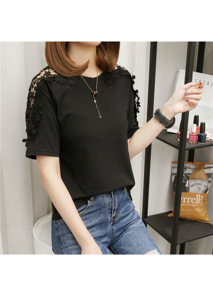 Summer new 2020 Korean T-shirt short sleeve wispy top loose half sleeve T-shirt women's wear