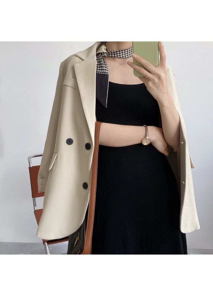 Zhicongxi retro Hong Kong Style suspender dress for women in 2021 summer with slim large swing knitted skirt yl907
