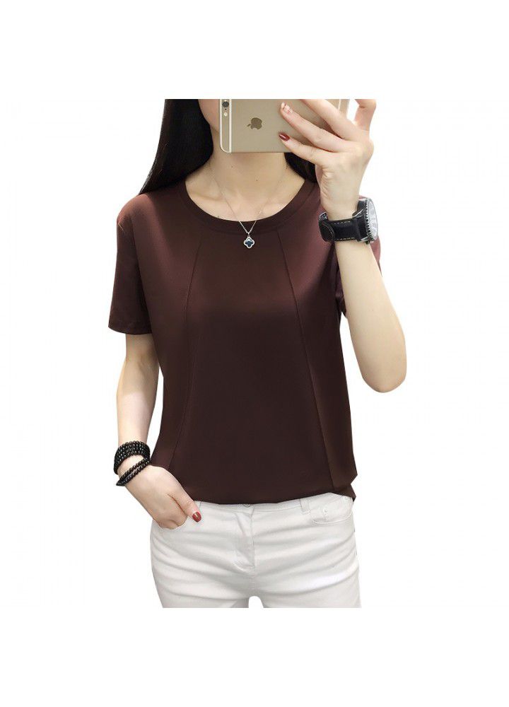 Summer clothing 2020 fat sister 200kg plus plus size women's loose and thin short sleeve T-shirt women's half sleeve clothes