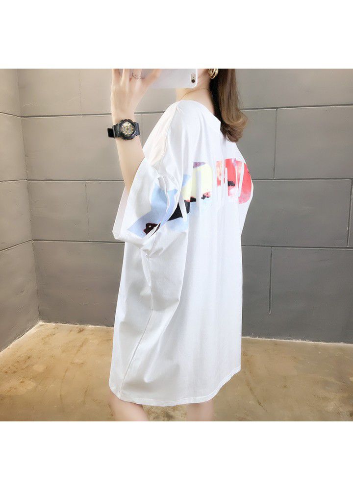 Summer letter CEC short sleeve T-shirt women's 2021 new fashion loose half sleeve ancient style Hong Kong style clothes