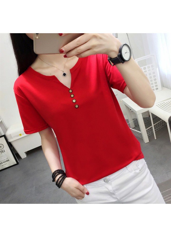 New summer clothes in 2021. Short sleeve T-shirt women's fashion loose half sleeve fat mm women's net red clothes
