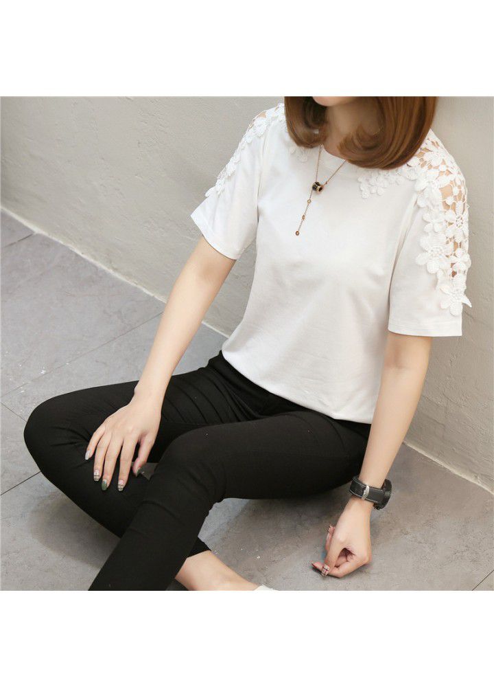 Summer new 2020 Korean T-shirt short sleeve wispy top loose half sleeve T-shirt women's wear