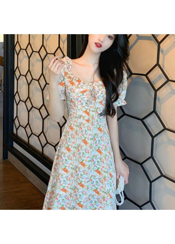 2021 new salt can be sweet long skirts waist waist thin skinny temperament goddess Fairchild Fairy Dress