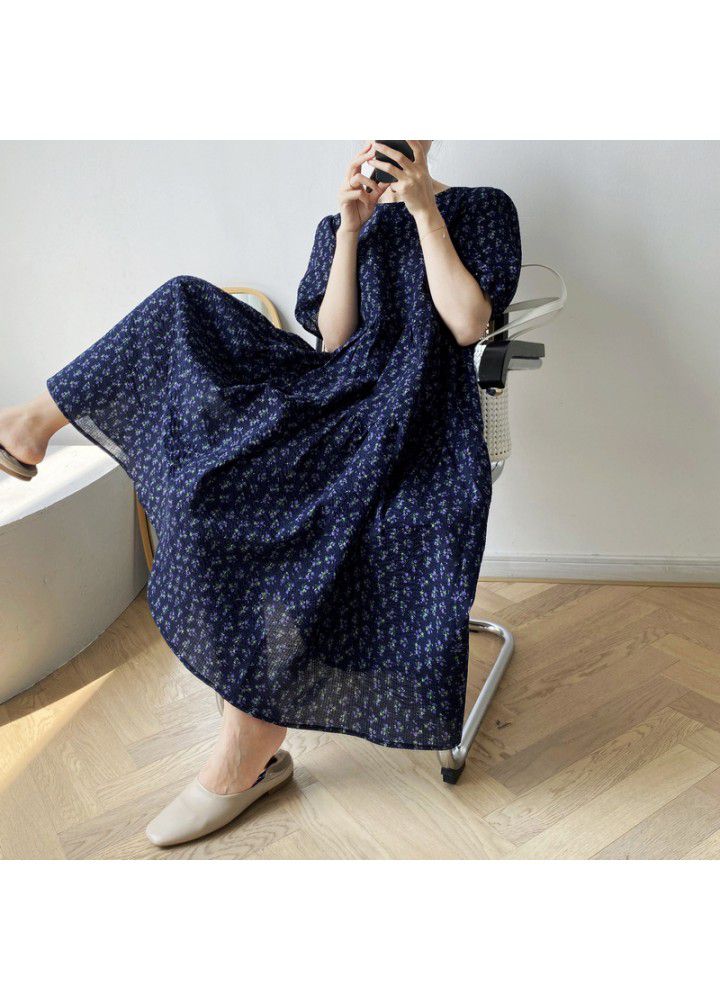 Zhicongxi 2020 summer best friend's dress foam cotton floral long cake skirt dress + shirt female 1760