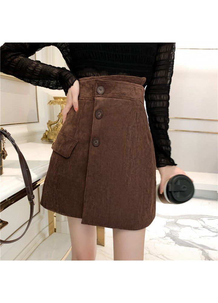 Autumn and winter 2020 new Corduroy Skirt for women