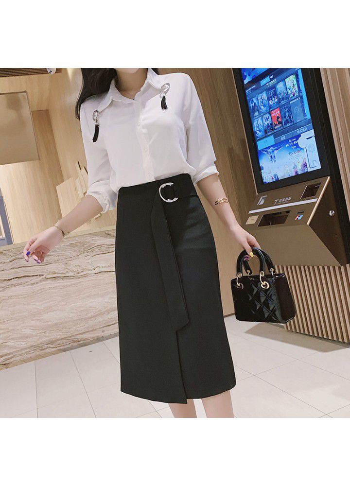Medium length skirt women's spring and summer dress