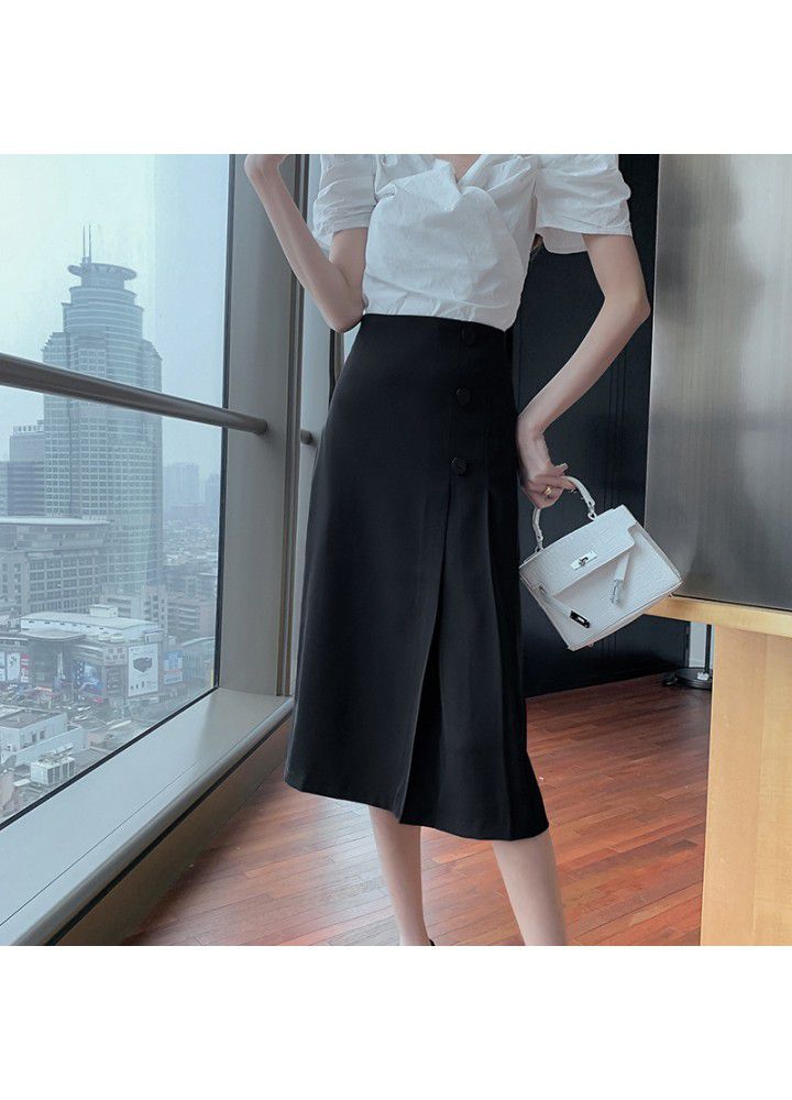 Mid length skirt for women in spring and summer