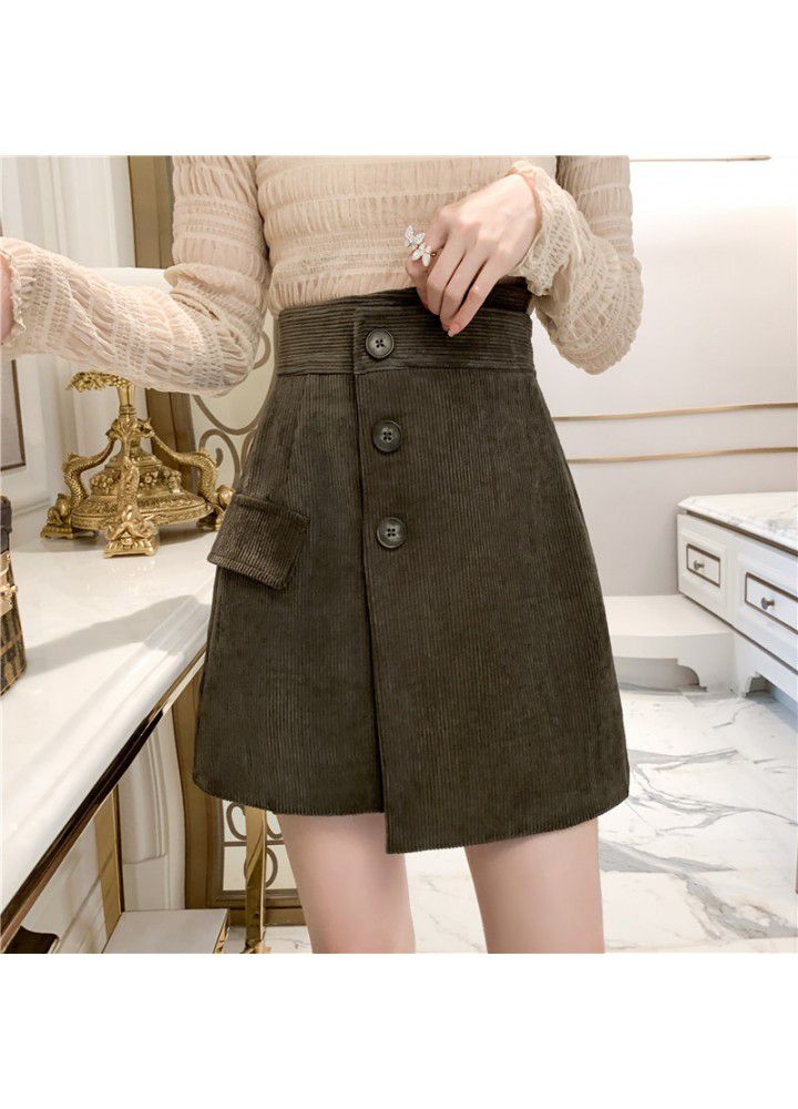 Autumn and winter 2020 new Corduroy Skirt for women