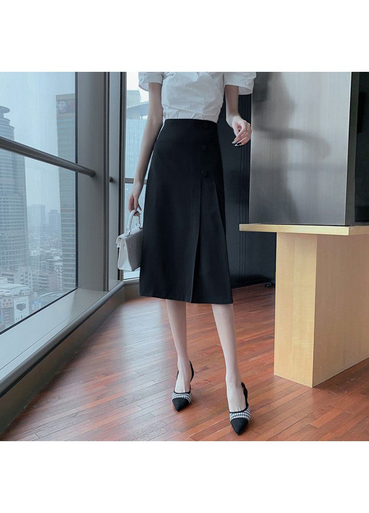 Mid length skirt for women in spring and summer