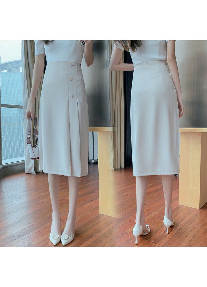 Mid length skirt for women in spring and summer