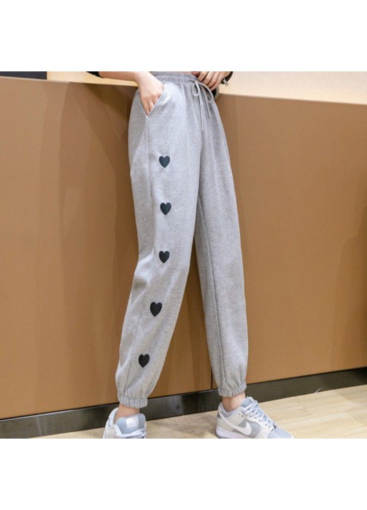 Sportswear women's summer thin 2021 new loose legged short pants high waist slim casual knickerbockers