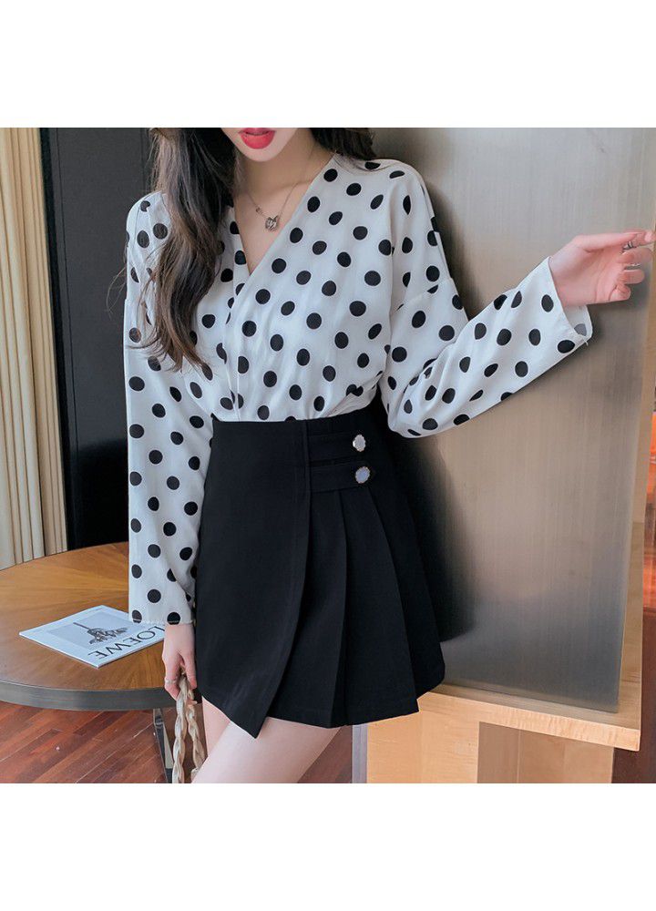 2021 new half length skirt women's spring and summer A-line high waist pleated short skirt Summer Black buttocks, small and thin