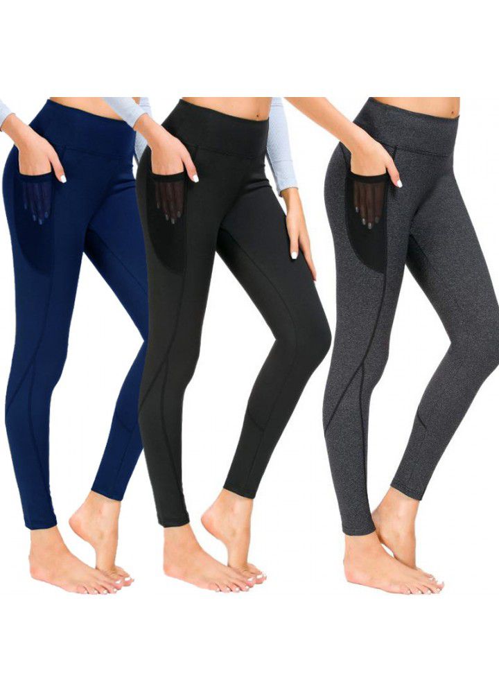 Cross border Amazon mobile phone pocket Yoga Pants