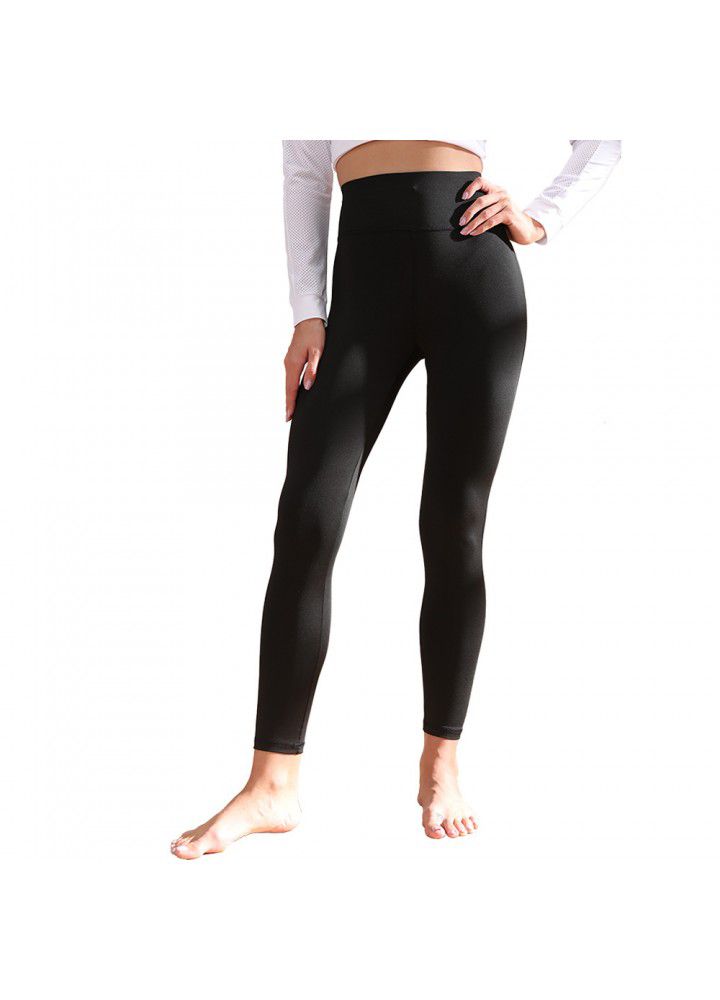 European and American high waist fitness pants women's tight sports pants autumn and winter running Yoga Pants cross border Yoga Leggings
