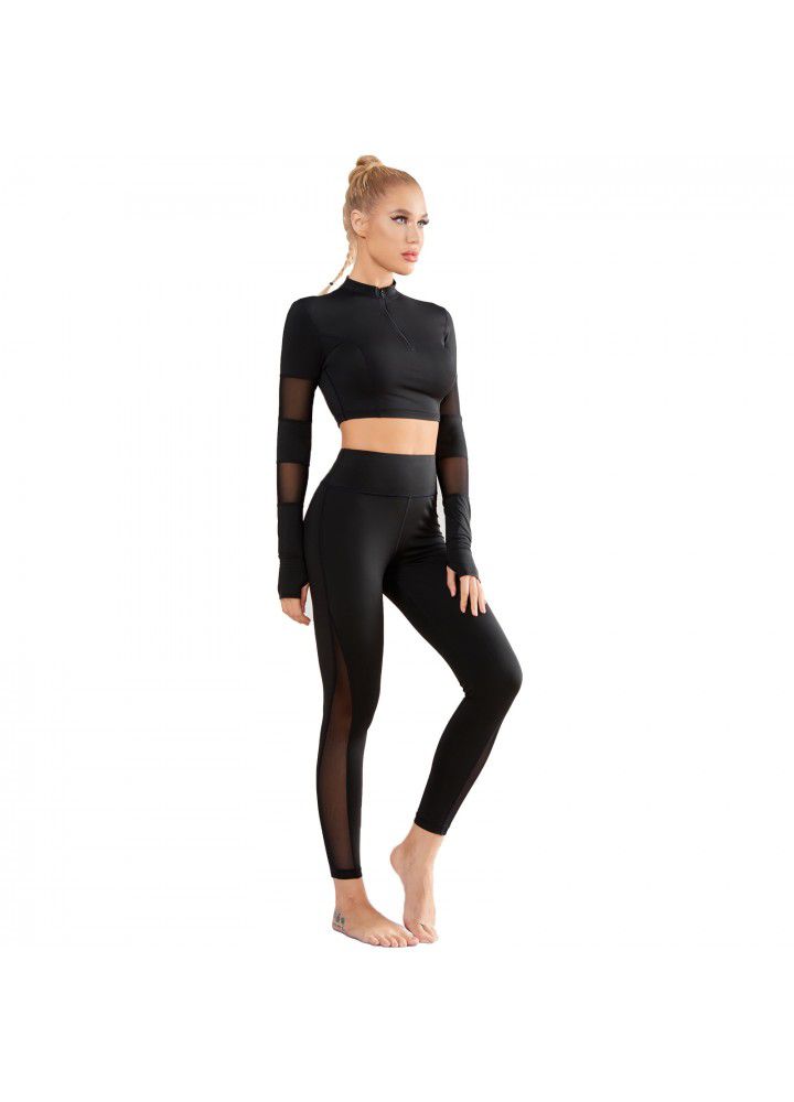 Cross border exclusive 2020 new yoga suit women's European and American fitness suit Yoga suit sports Capris suit