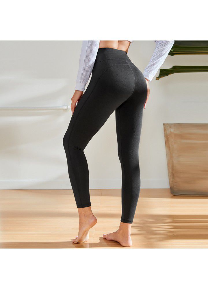 European and American high waist fitness pants women's tight sports pants autumn and winter running Yoga Pants cross border Yoga Leggings