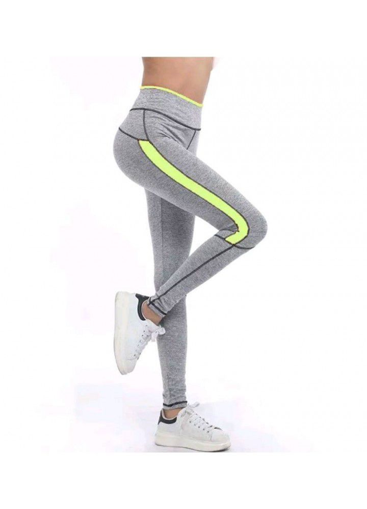 Europe and the United States new four needle six line Leggings leg splicing sports pants eBay high waist Yoga Pants cross border fitness pants