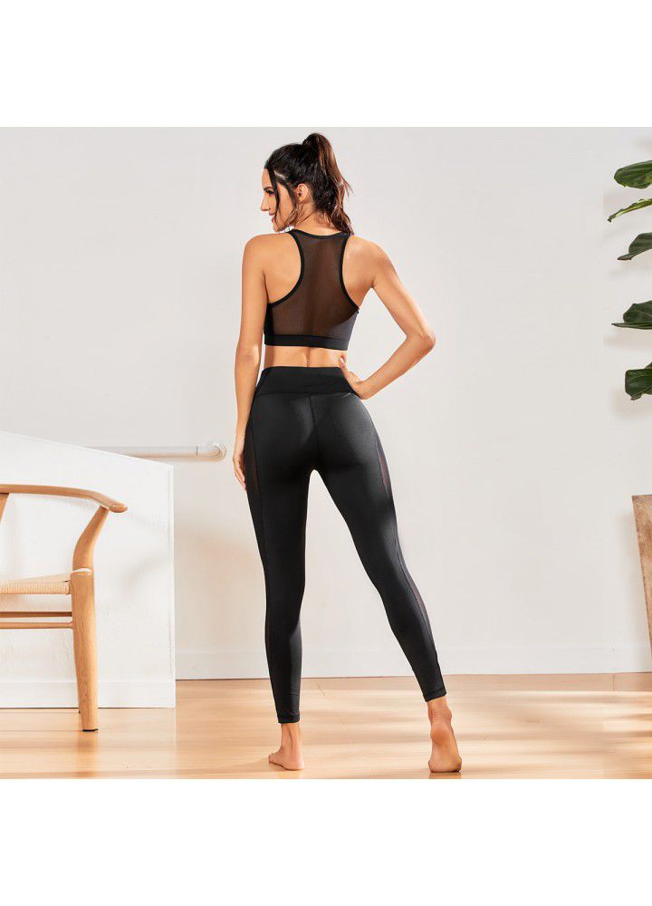 European and American new yoga suit foreign trade new yoga running fitness suit women's fitness suit