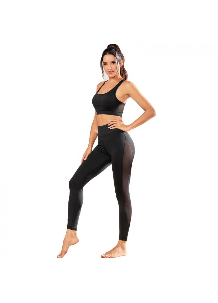 European and American new yoga suit foreign trade new yoga running fitness suit women's fitness suit