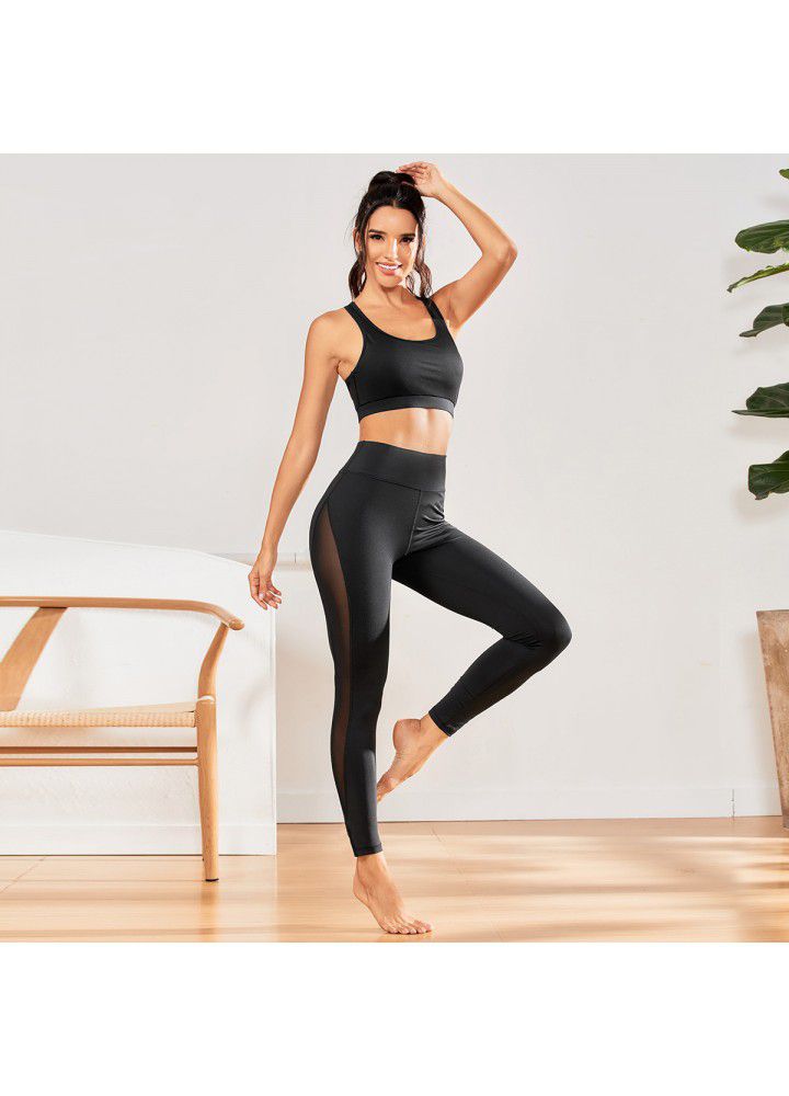 European and American new yoga suit foreign trade new yoga running fitness suit women's fitness suit