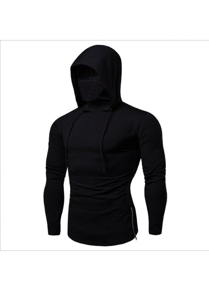Cross border fitness suit men's peripheral sweater hooded long sleeve T-shirt call of duty men's sweater in Europe and America