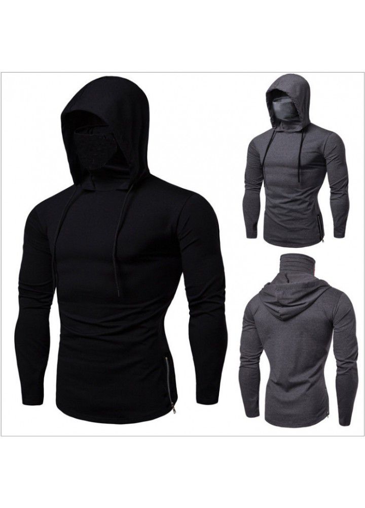 Cross border fitness suit men's peripheral sweater hooded long sleeve T-shirt call of duty men's sweater in Europe and America